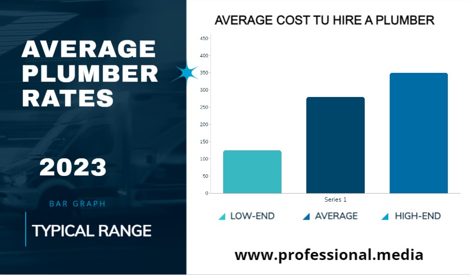 Average cost to hire a plumber - chart